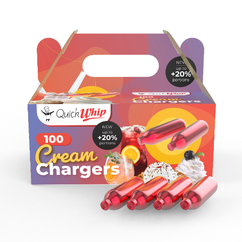 Wholesale QuickWhip PRO 9g! Cream Chargers - 100 Packs