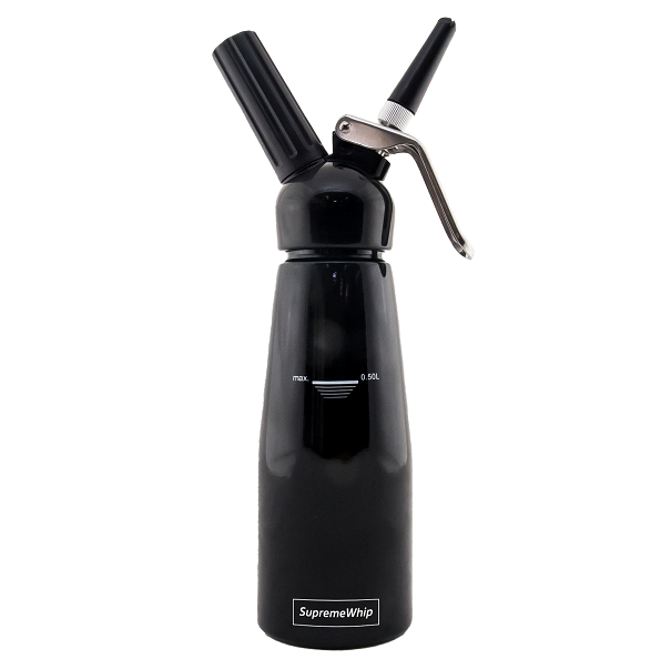 Starter Pack - QuickWhip Cream Chargers – 600 - (12 x 50 Packs)  & 0.5L SupremeWhip Dispenser Black