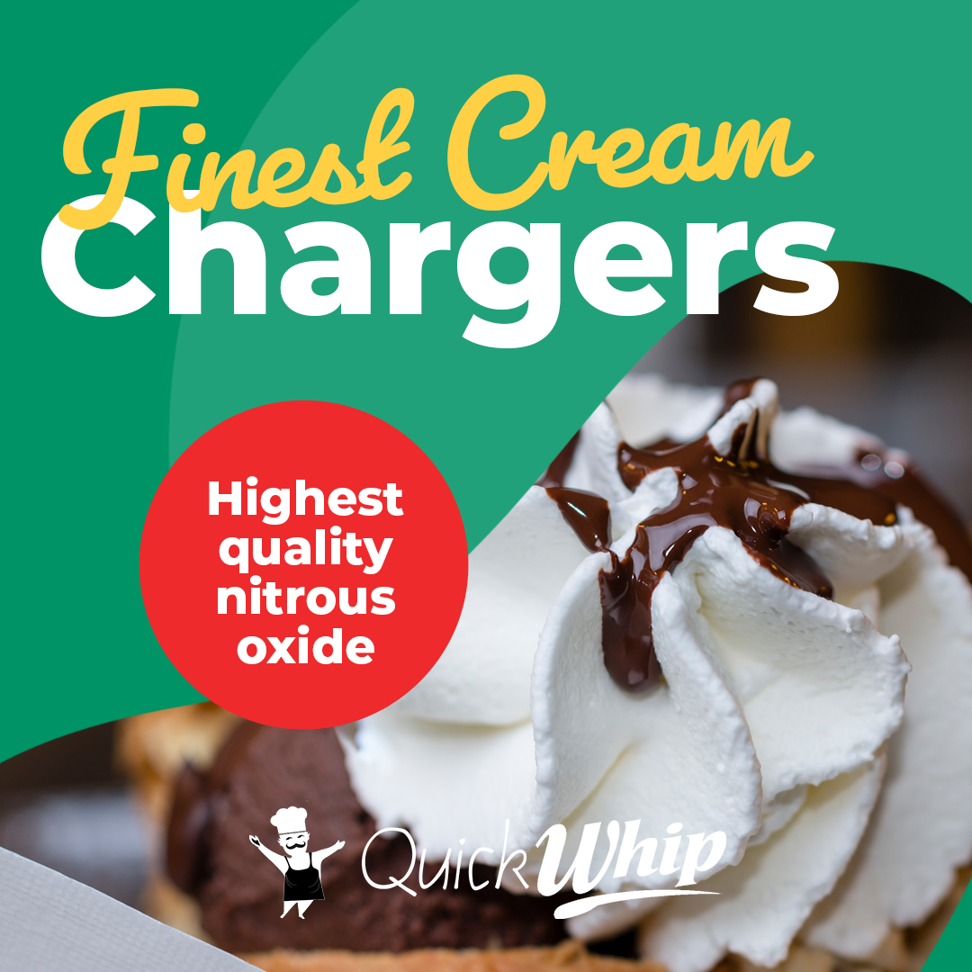 600 QuickWhip Cream Chargers 9g N20 - 25 x 24 Packs 1 Carton