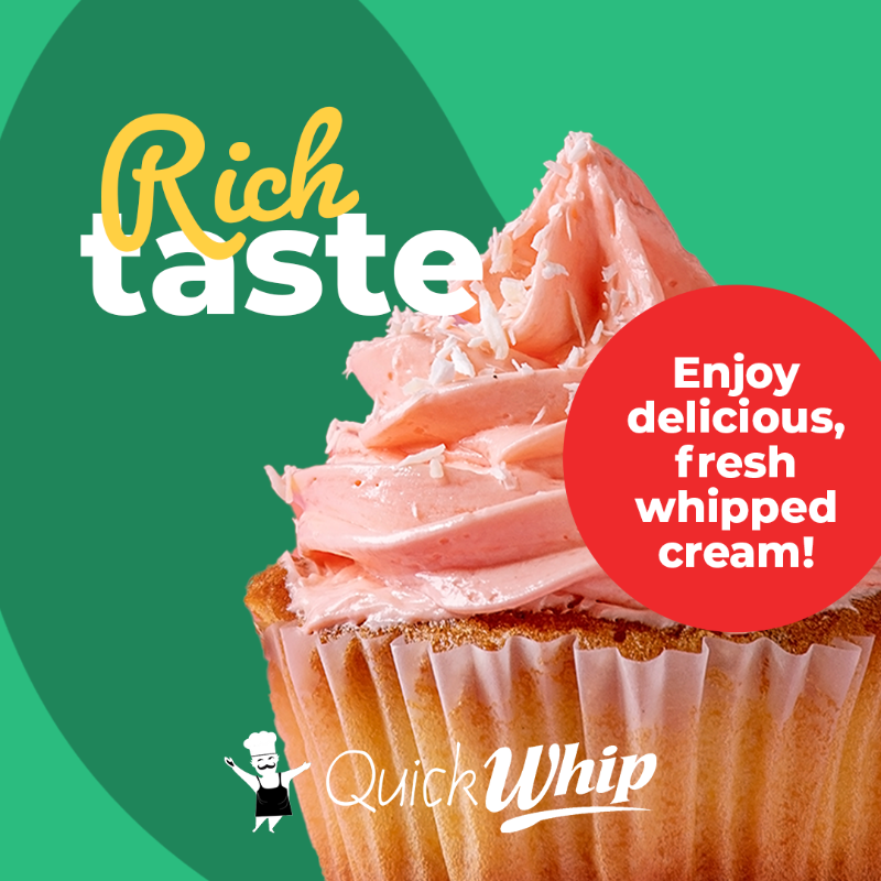 600 QuickWhip Cream Chargers 9g N20 - 12 x 50 Packs - 1 Carton