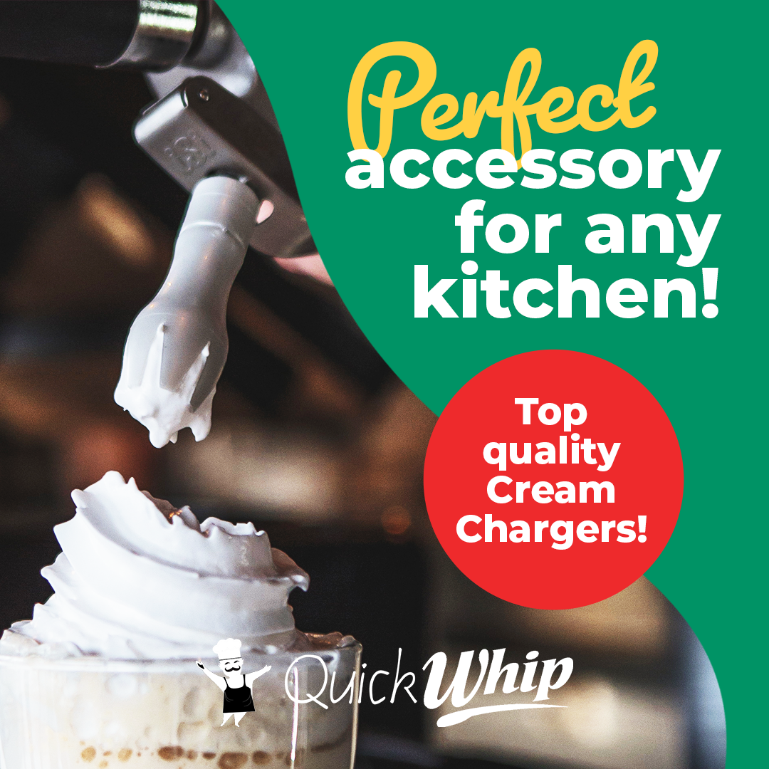 600 QuickWhip Cream Chargers 9g N20 - 12 x 50 Packs - 1 Carton