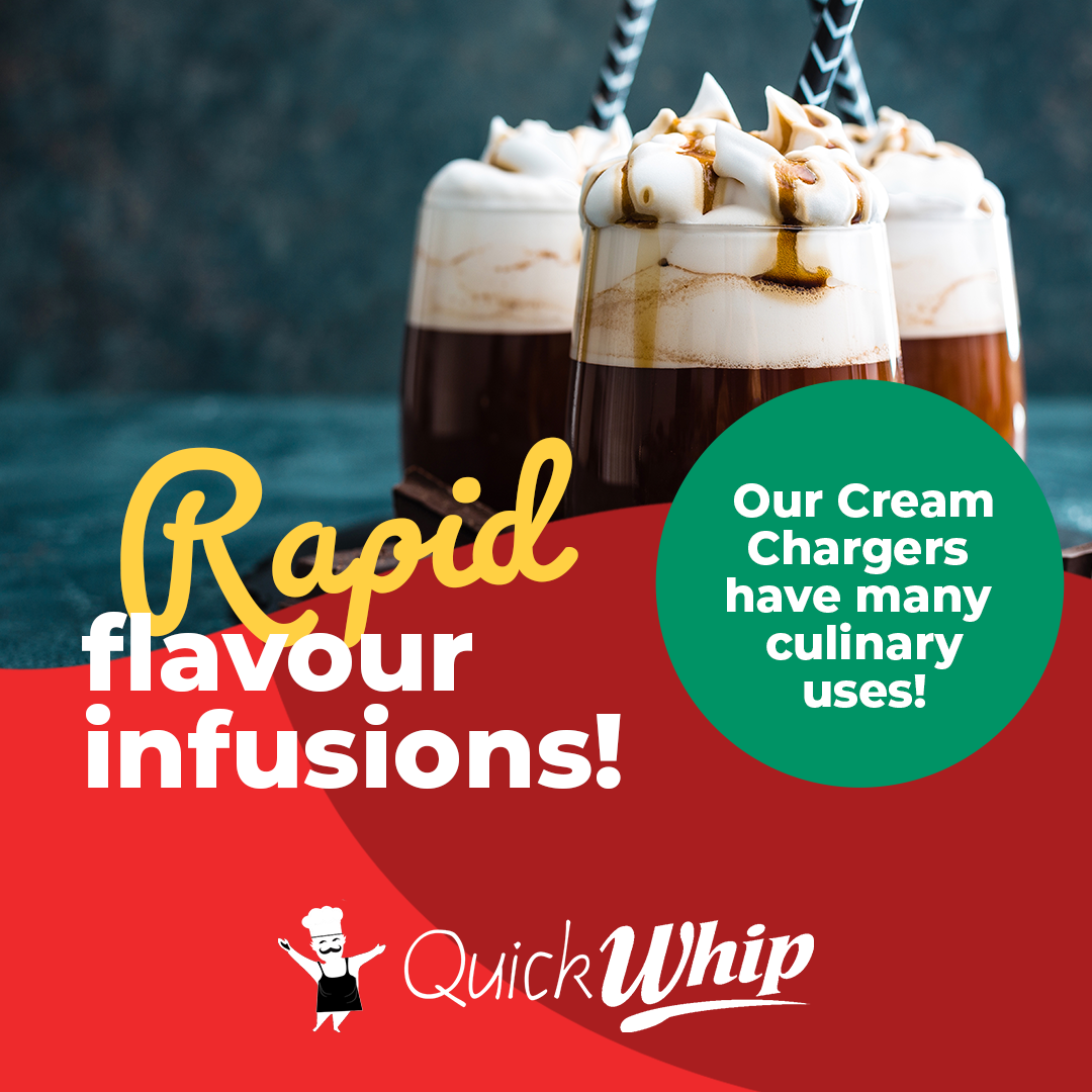 Starter Pack - QuickWhip Cream Chargers – 600 - (12 x 50 Packs)  & 0.5L SupremeWhip Dispenser Black