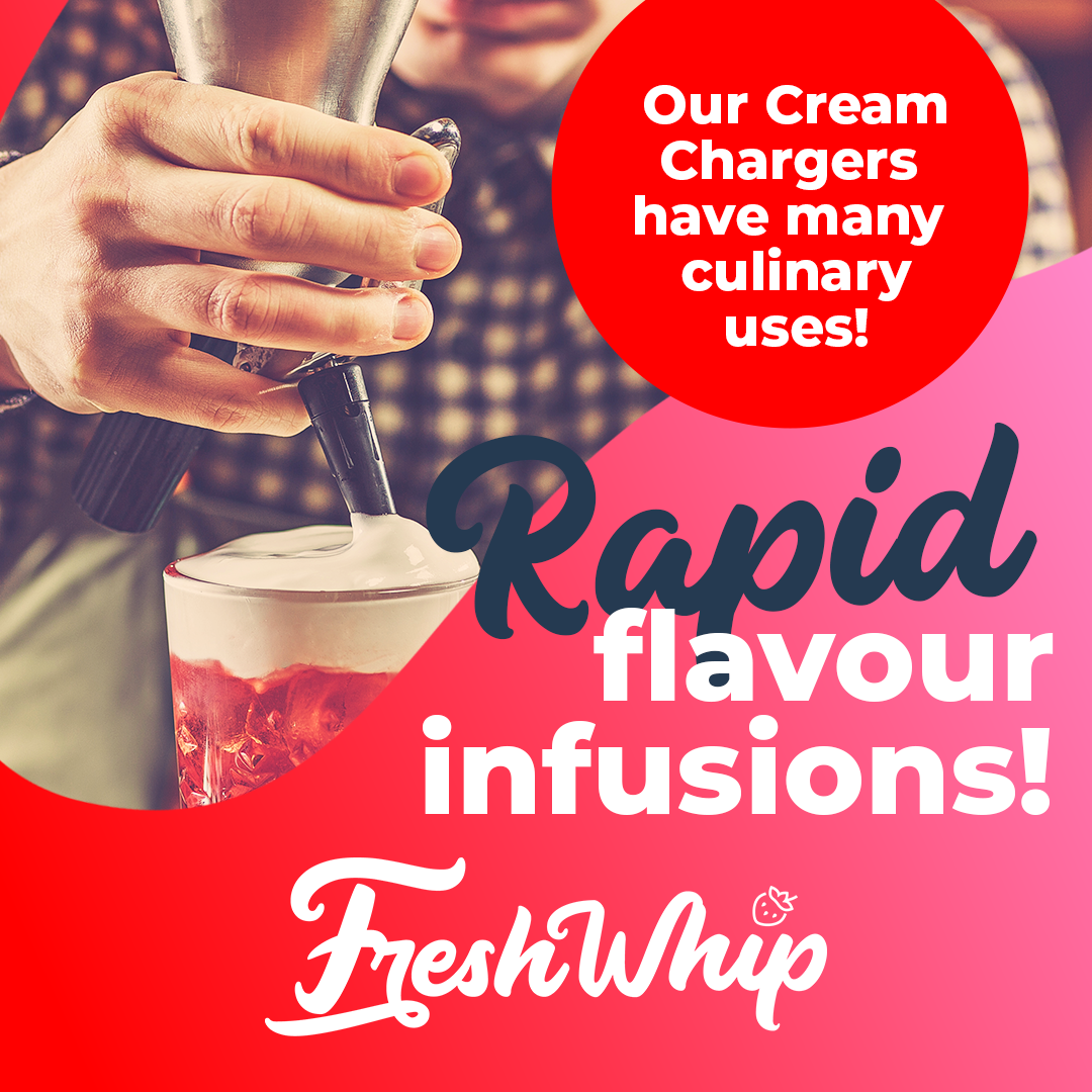 FreshWhip Strawberry Cream Chargers - 24 Pack SUPER SALE