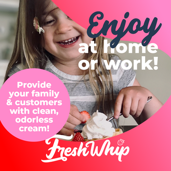 FreshWhip STRAWBERRY - 50 Packs - 8.2g N2O Cream Chargers  - WHOLESALE  Minimum 1 Carton