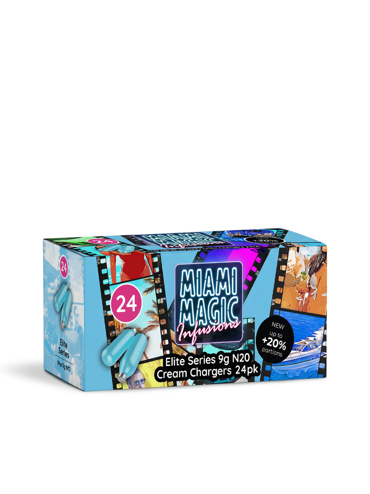 Miami Magic 9g 24 Packs N2O Cream Chargers