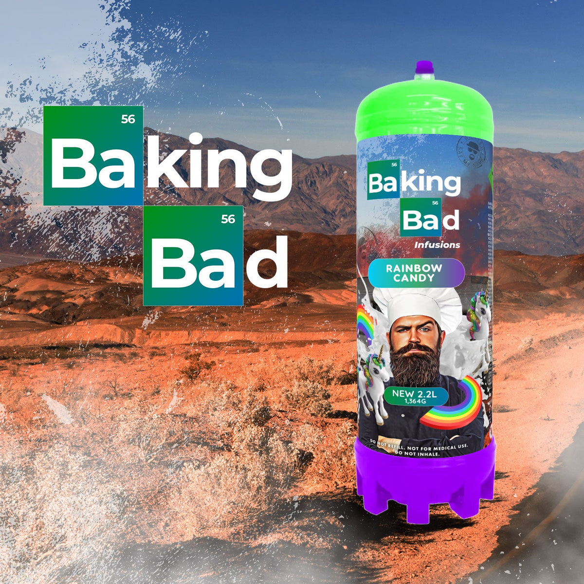 Baking Bad Flavors 2.2L Cream Charger Canister