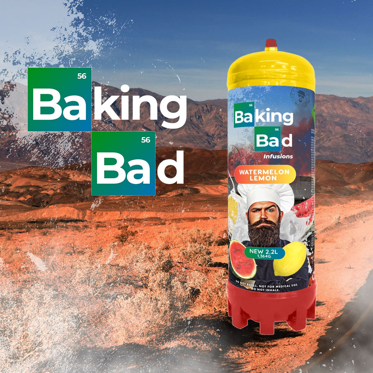 Baking Bad Flavors 2.2L Cream Charger Canister
