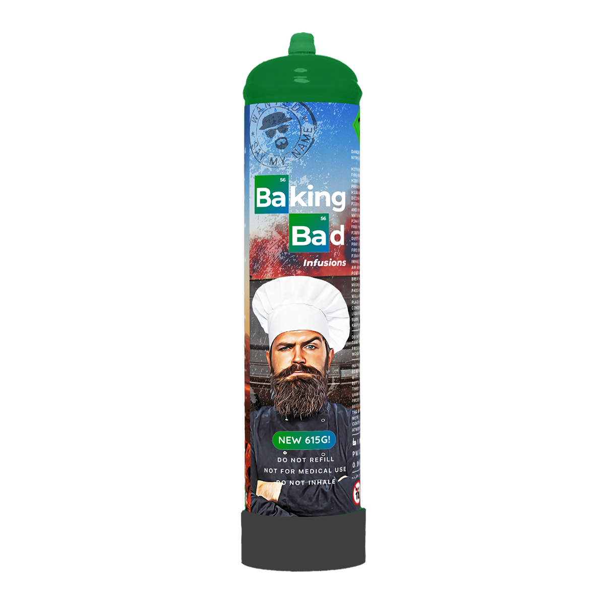 Baking Bad 615g Culinary Gas Cream Charger Cylinder