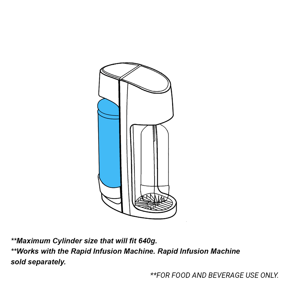 Miami Magic Infusions 580g Cream Charger Canister 1 Carton (6 Cylinders)