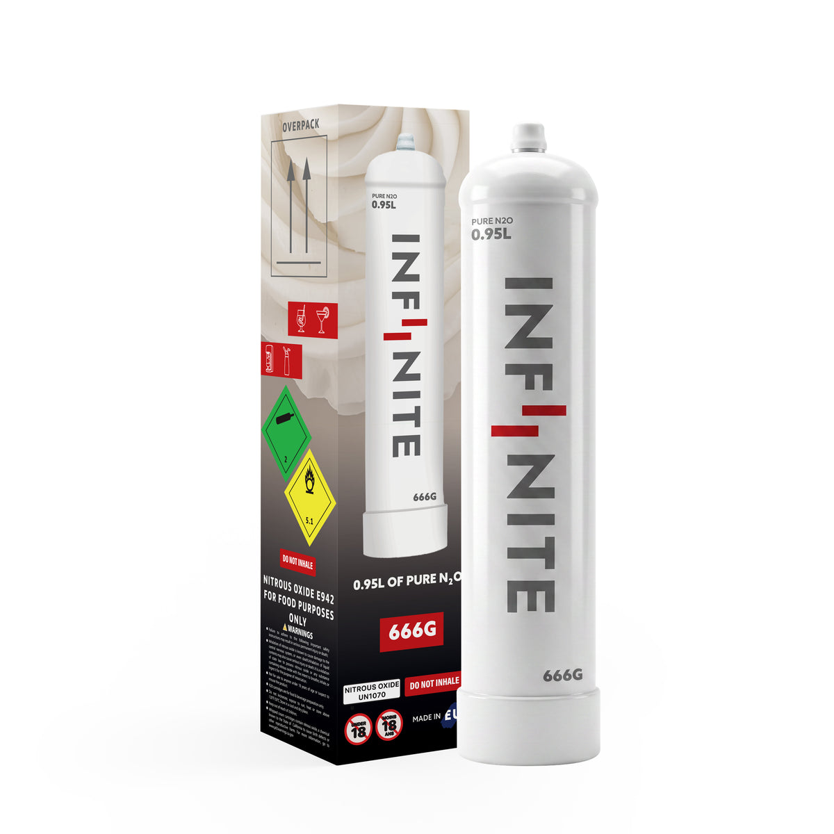 Infiinite 666g N2O Cylinder