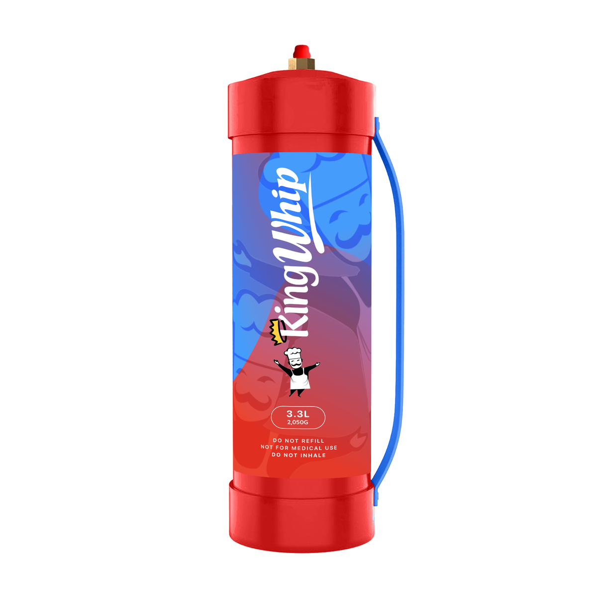King Whip Whipped Cream Chargers, 3.3 Liters  (2 kg  Culinary Gas Cylinder Cream Charger 20% OFF