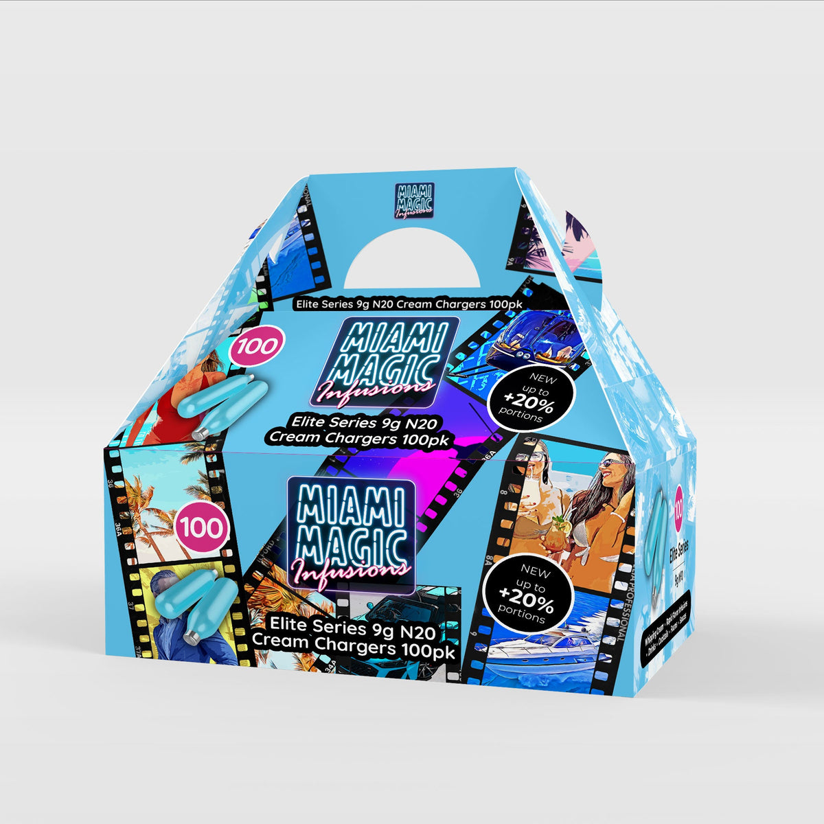 Miami Magic 9g 100 Packs Cream Chargers