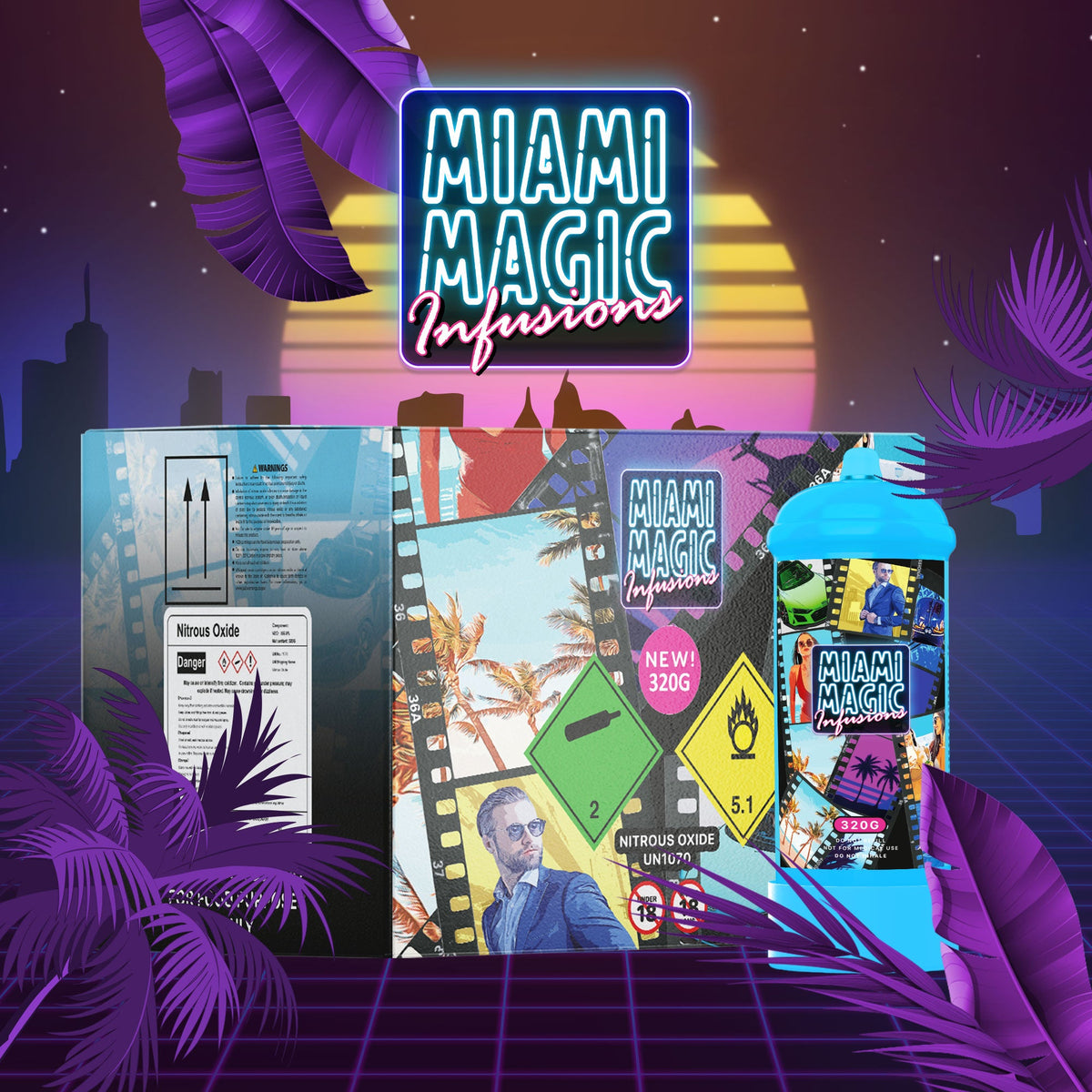 Miami Magic Infusions 320g N20 Cannister