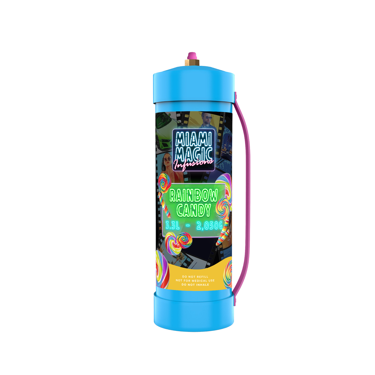 Miami Magic 2050 g / 3.3 L Flavored Cream Charger Canisters