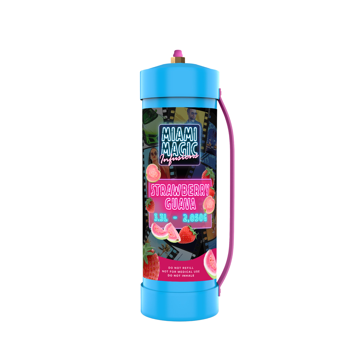 Miami Magic 2050 g / 3.3 L Flavored Cream Charger Canisters