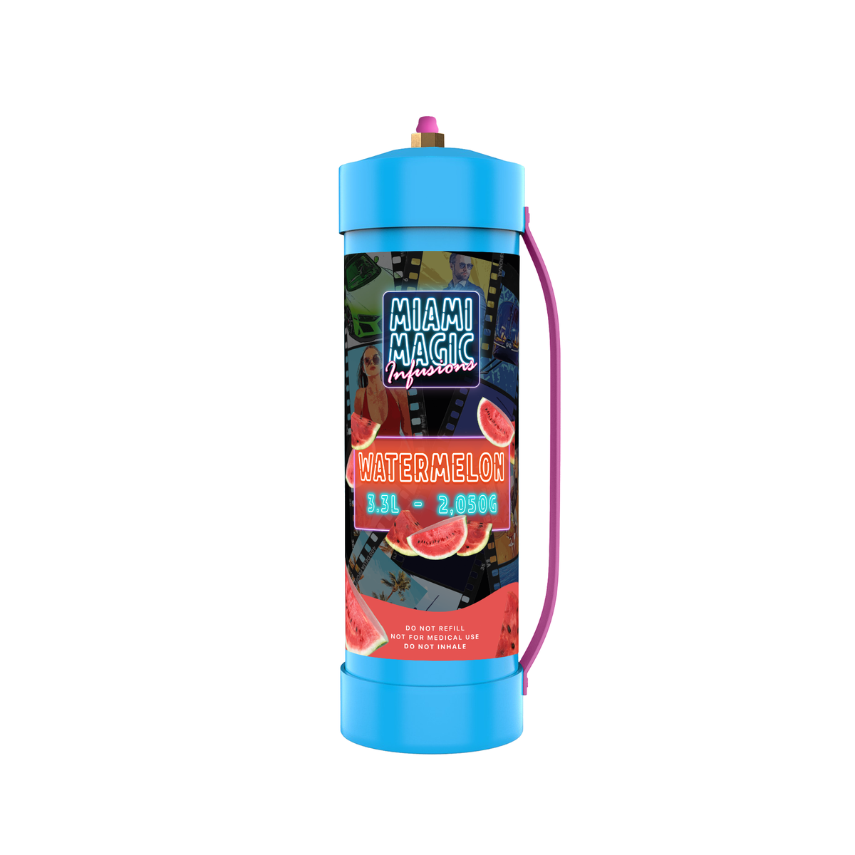 Miami Magic 2050 g / 3.3 L Flavored Cream Charger Canisters