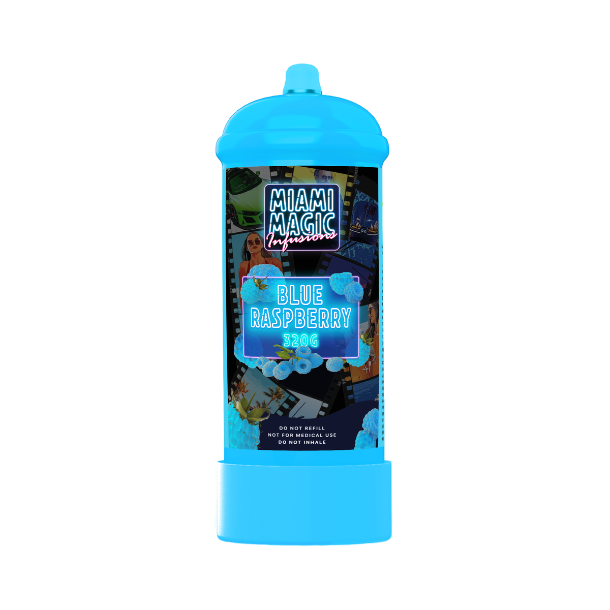 Miami Magic 320g  Flavored Culinary Gas Cream Charger Canisters