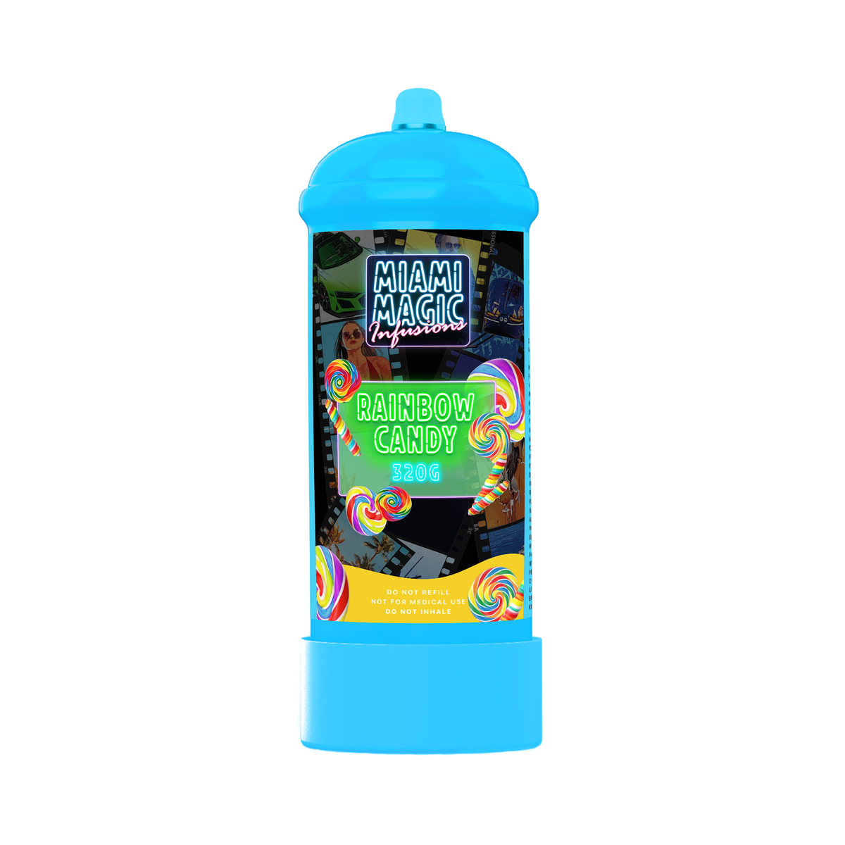 Miami Magic 320g  Flavored Culinary Gas Cream Charger Canisters