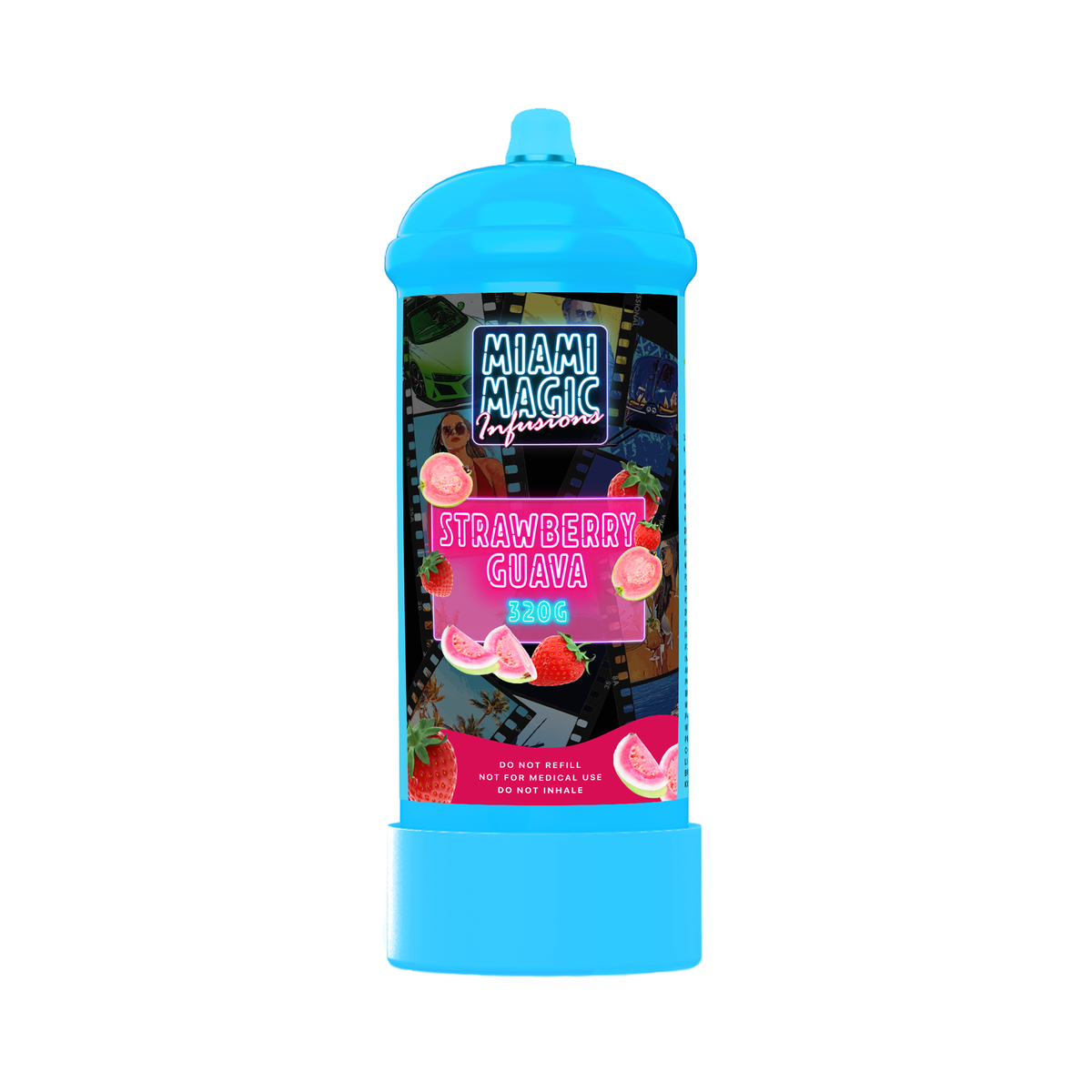Miami Magic 320g  Flavored Culinary Gas Cream Charger Canisters