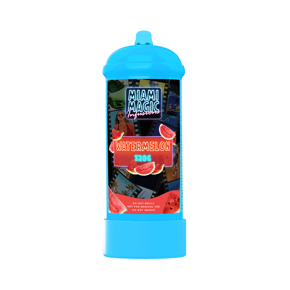 Miami Magic 320g  Flavored Culinary Gas Cream Charger Canisters