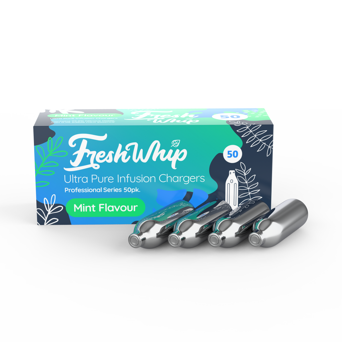 FreshWhip Cream Chargers 8.2g Mint Overstocked - 50% OFF ON ALL ITEMS!