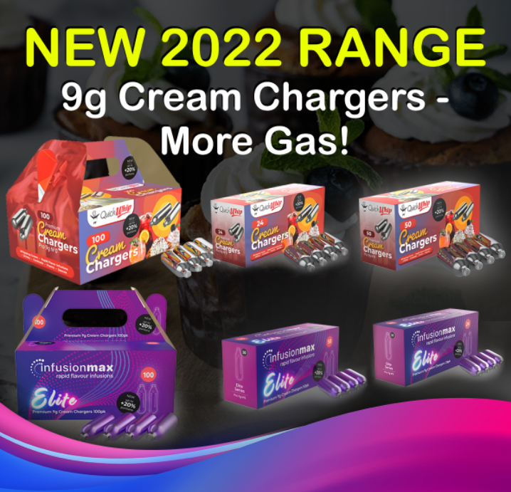 InfusionMax Elite 9g 24 Packs Culinary Gas Cream Chargers SALE UPTO 25% OFF