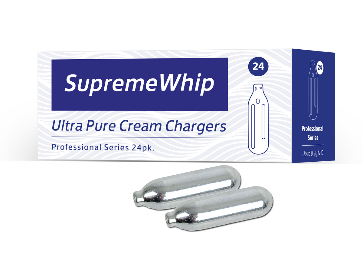 Starter Pack - SupremeWhip Cream Chargers – 600 - (25 x 24 Packs)  & QuickWhip 0.5L Army Print Dispenser